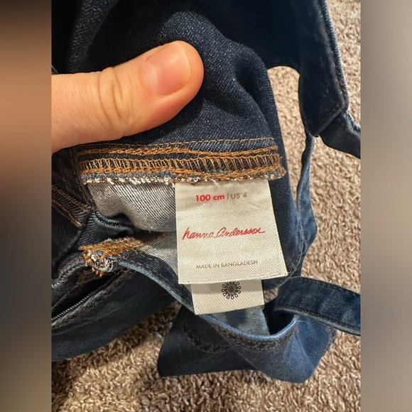 Hanna Anderson Bundle Dress/Jumper Relaxed Spring Dress and Denim jumper,4years - Picture 7 of 13